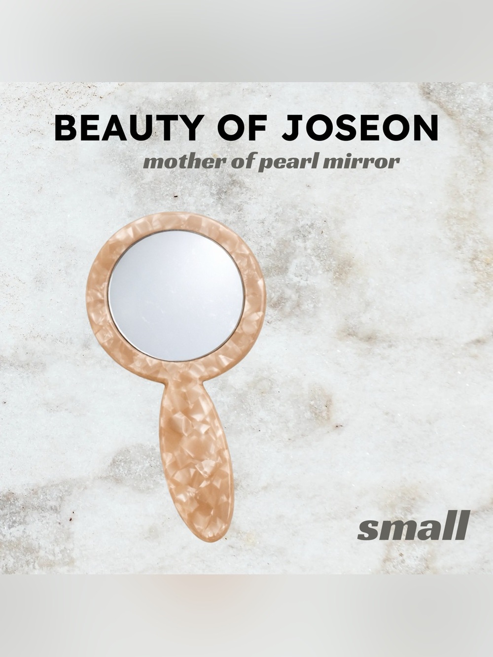 🇰🇷🆕NWOB BEAUTY OF JOSEON | SMALL | Pink Elegant Mother of Pearl hand mirror